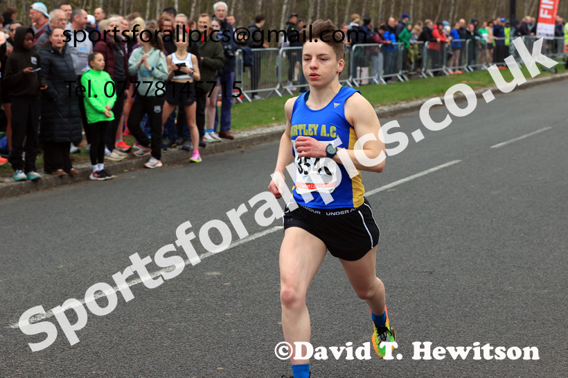 Senior Womens relay, 2026 Elswick Harriers Good Friday Road Relays and Young Athletes, Newburn,  Newcastle upon Tyne. Photo: David T. Hewitson/Sports for All Pics